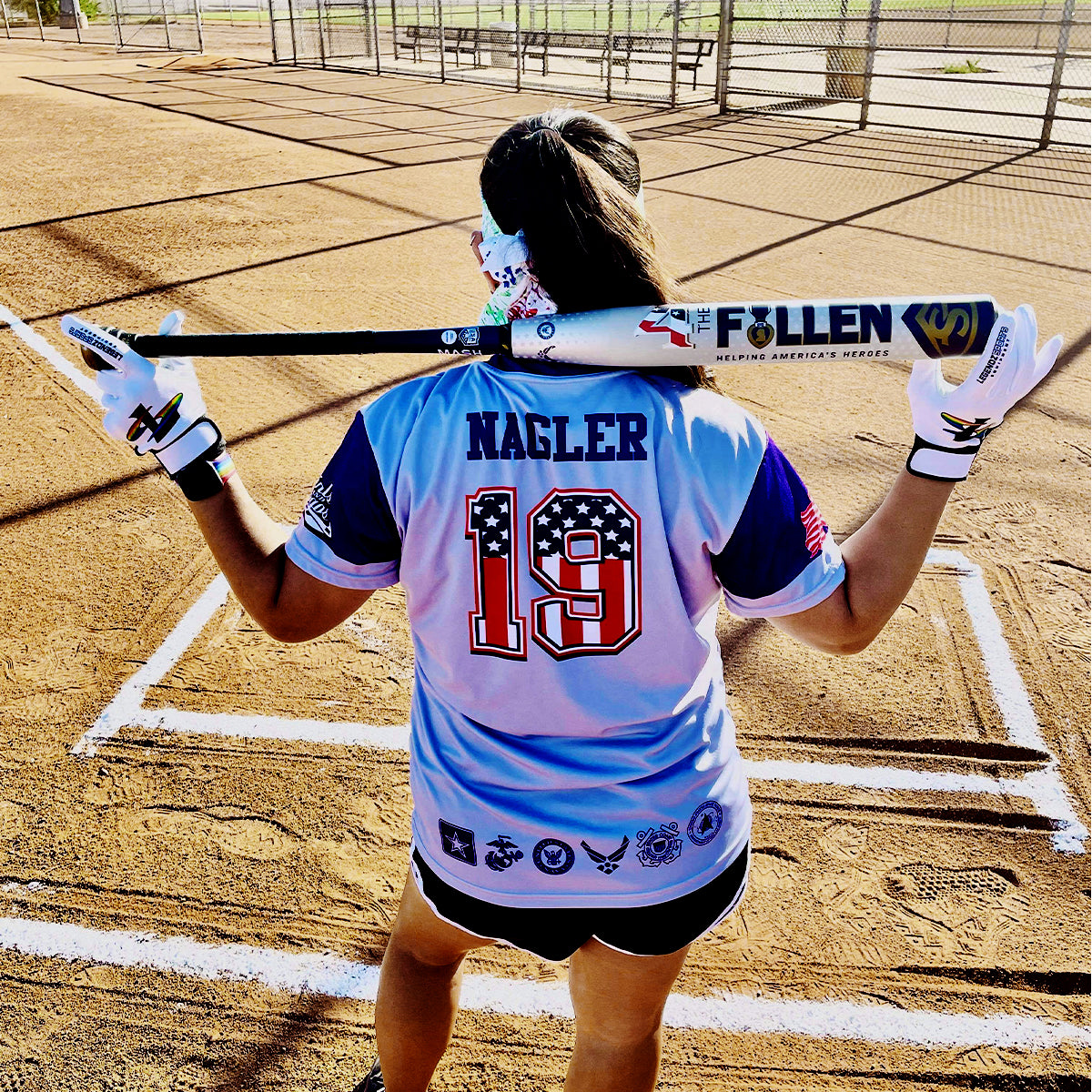 4 THE FALLEN USA BAT (8102133793007)