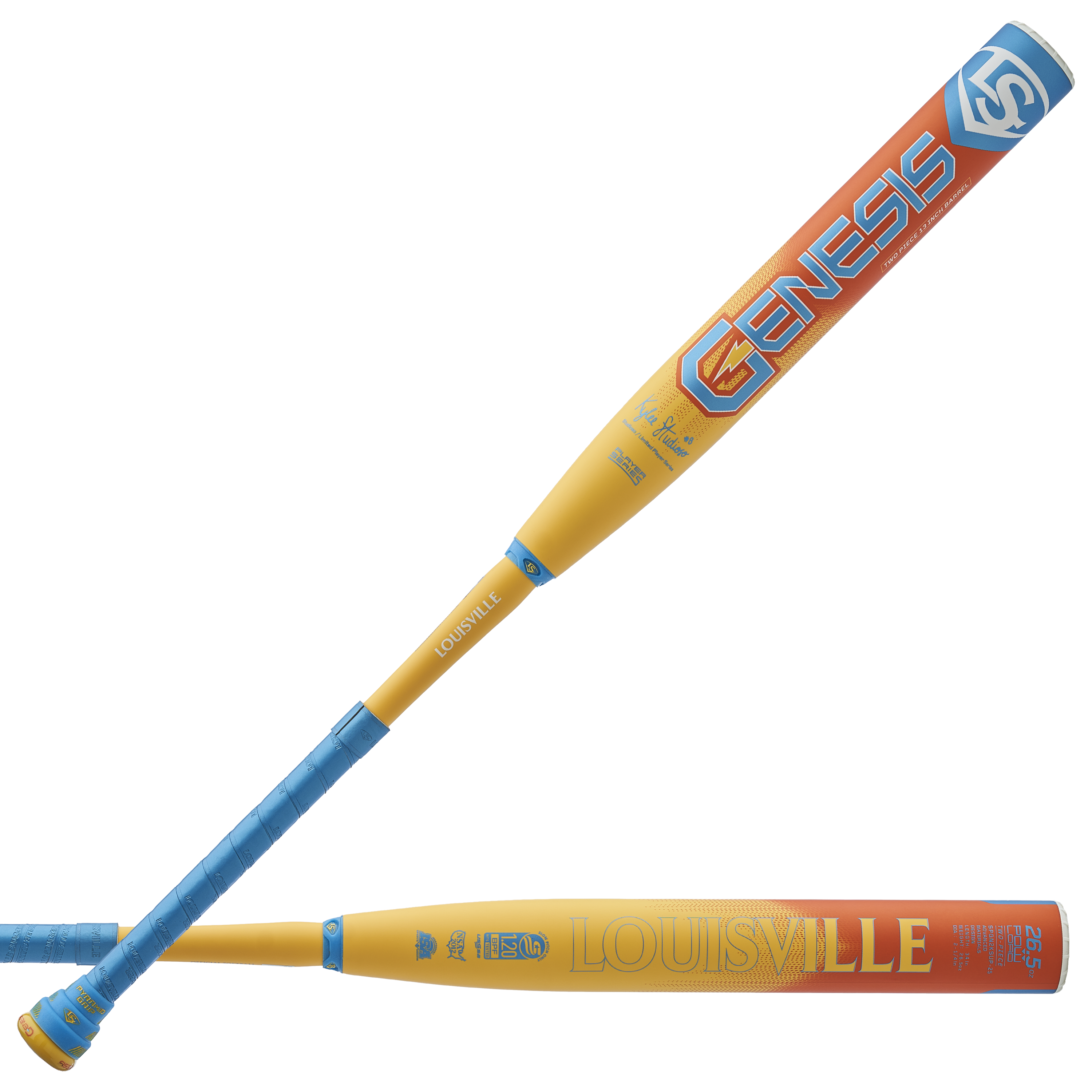 Kyle ラストクロップス TONGUE LAUGH-OUT SERIES Louisville Slugger 2025 Genesis Kylee Studioso 2PC Powerload
