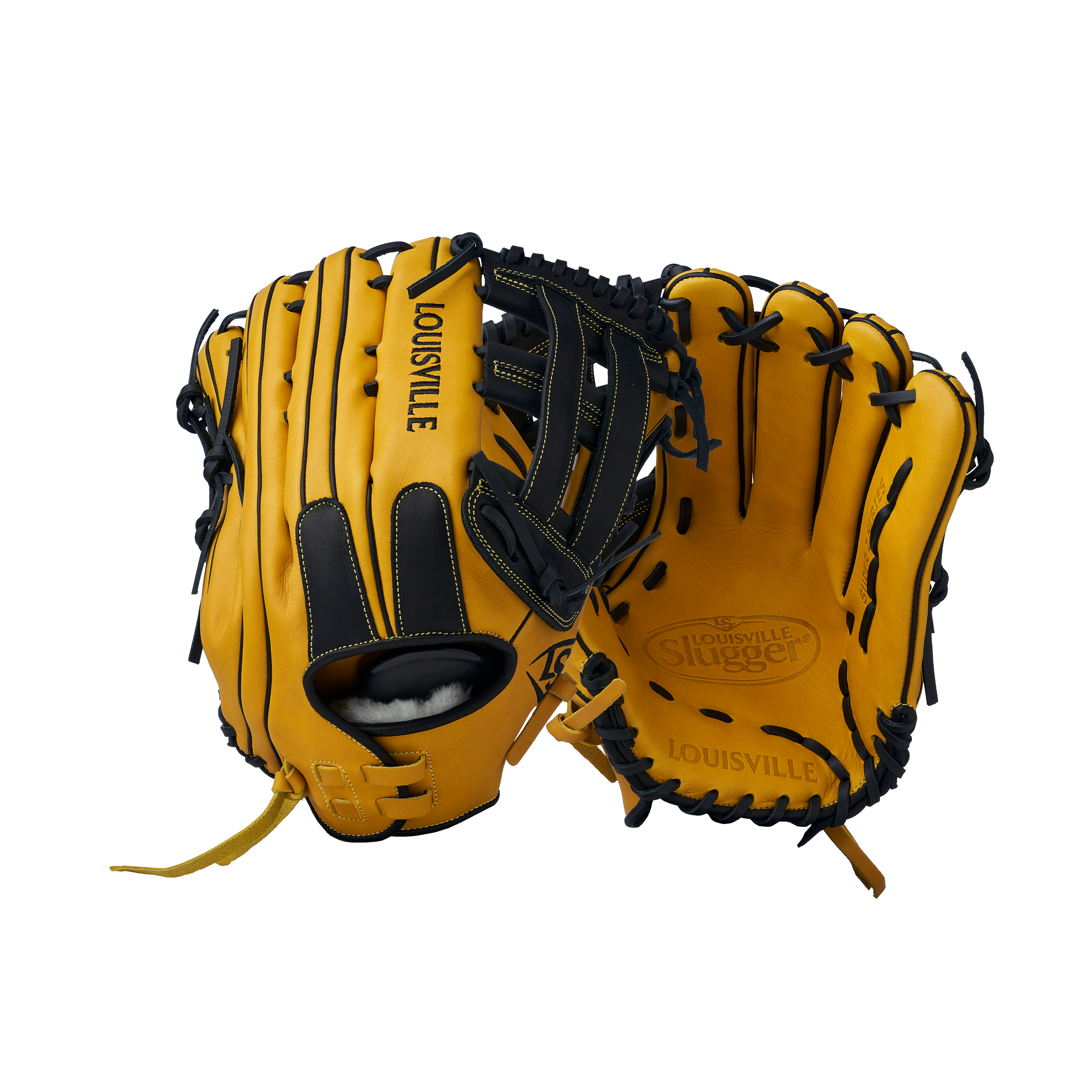 小物 LAST CROPS GLOVE 2025 Super Z Slowpitch Fielding Glove - Yellow-Black
