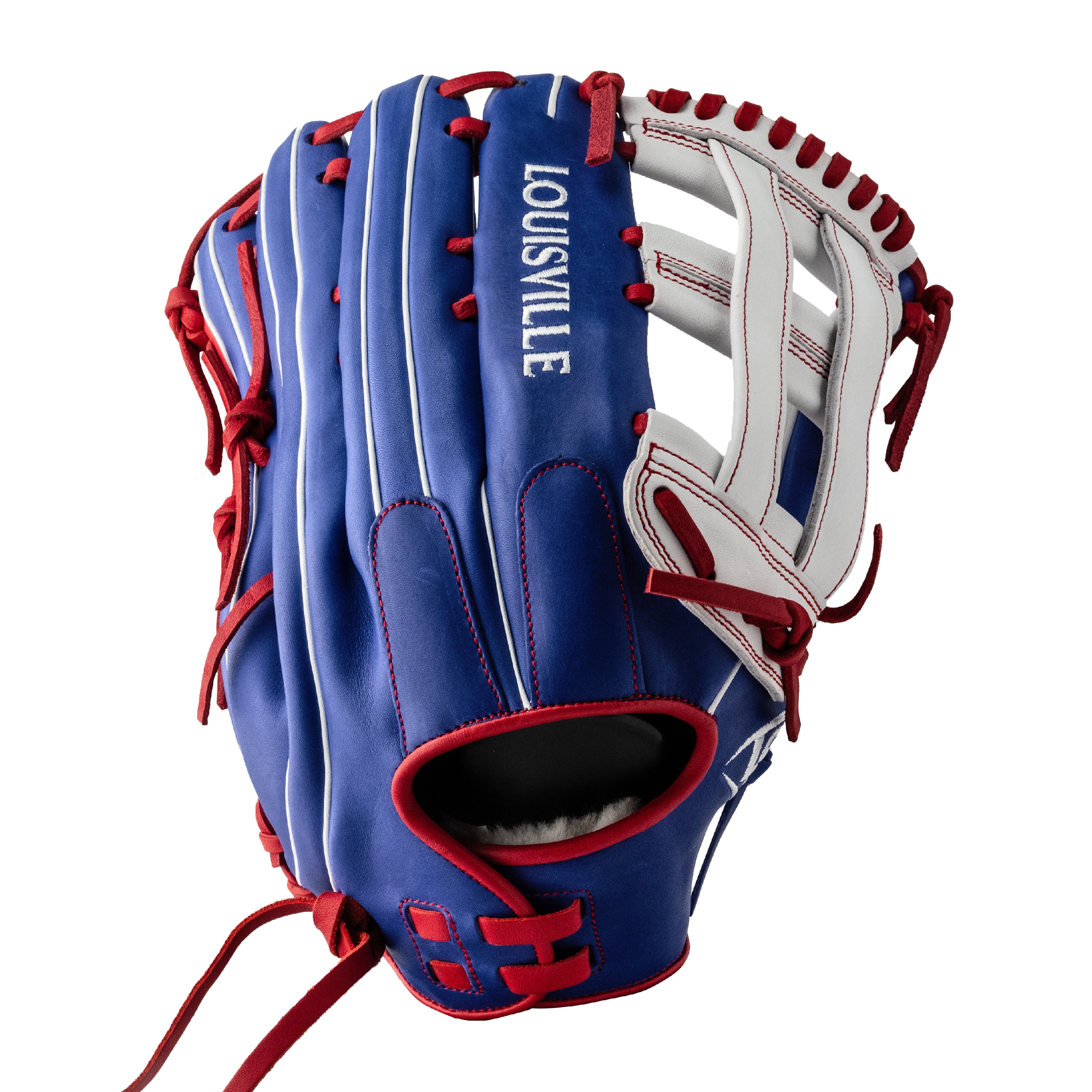 SLUGGER SLOWPITCH FIELDING GLOVES SUPER Z 24 WHITE ROYAL RED Slugger Slow Pitch