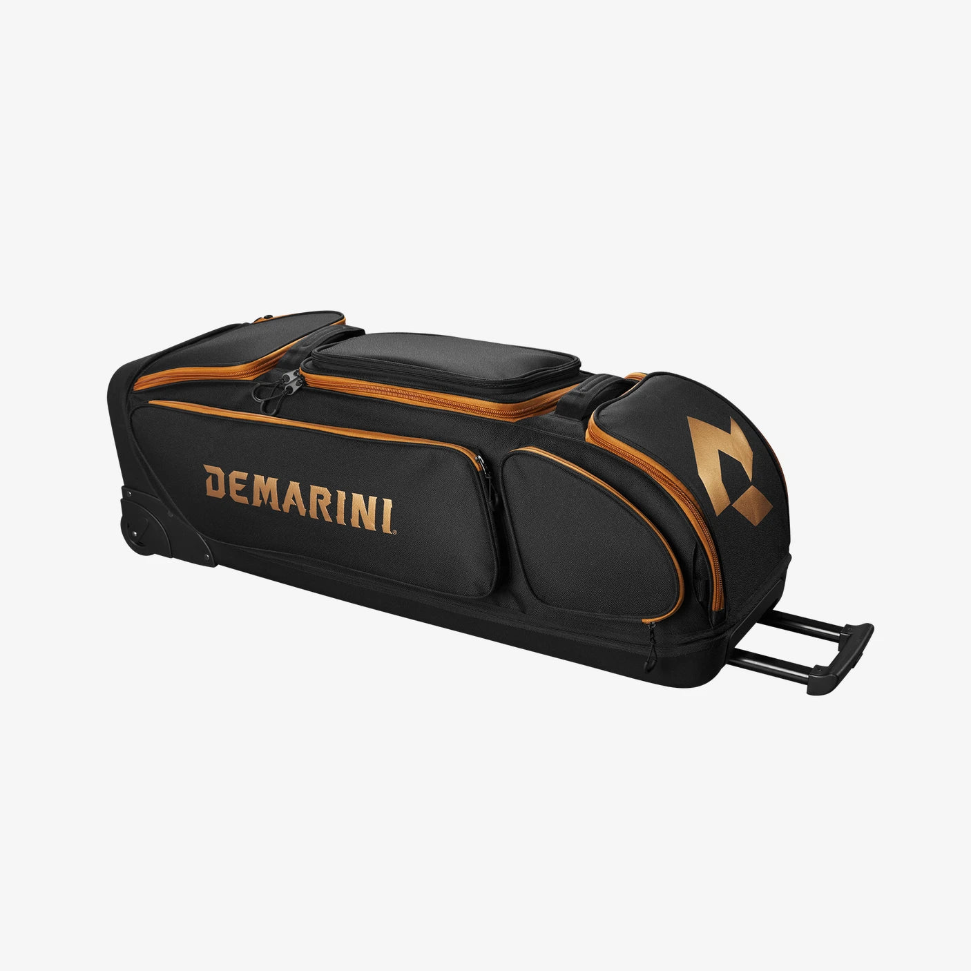 DeMarini Spec Ops Frontline V2 Wheeled Bag in Black-Copper (8849192648943)