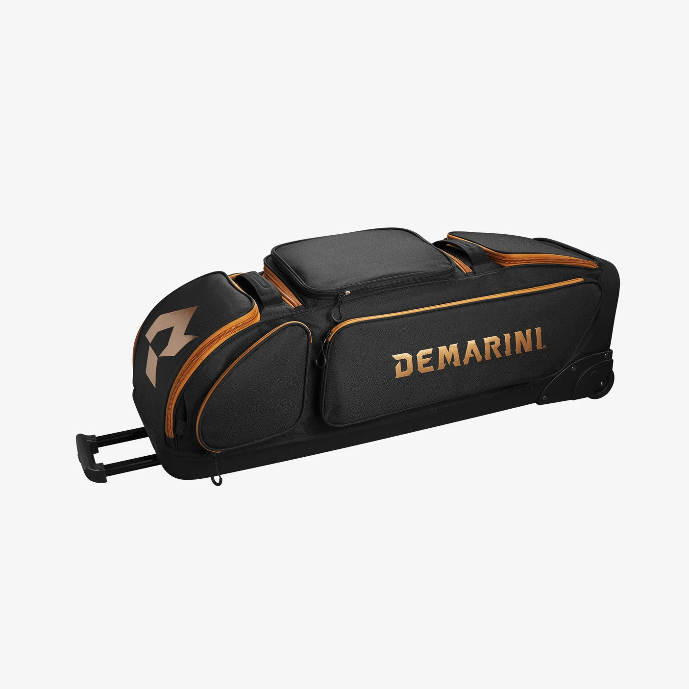 DeMarini Spec Ops Frontline V2 Wheeled Bag in Black-Copper (8849192648943)