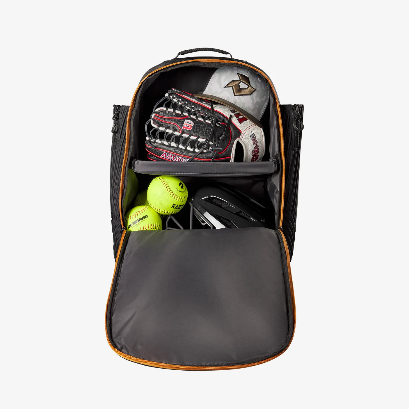 DeMarini Spectre V2 Backpack in Black-Copper (8849184588015)