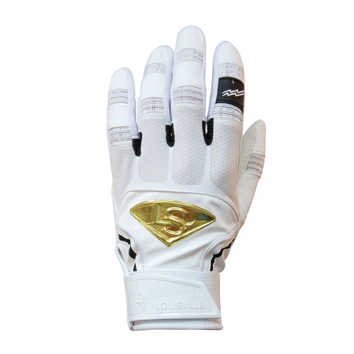 BATTING GLOVES - PRIME Louisville Slugger WHITE-GOLD M (5396897169572)