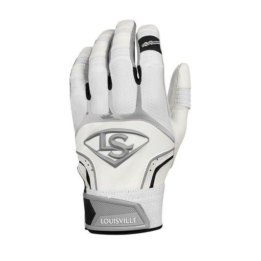 BATTING GLOVES - PRIME Louisville Slugger  WHITE M     (5396897169572)