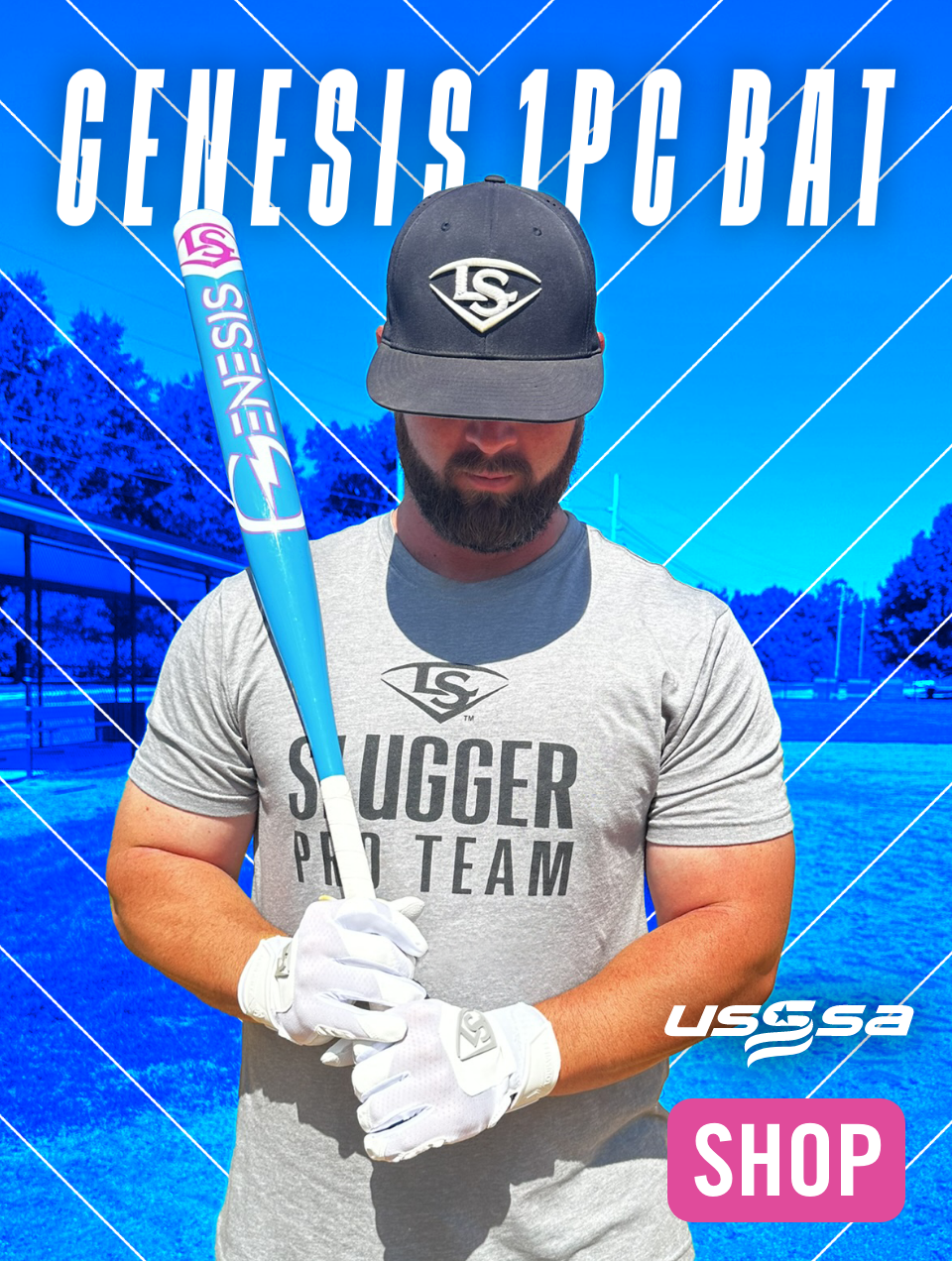 Louisville Slugger LS Logo USA Men's Baseball/Softball T-Shirt 