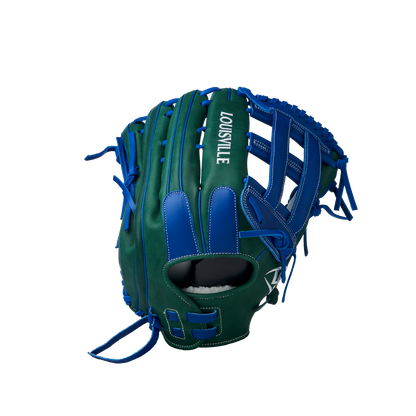 2025 Super Z Slowpitch Fielding Glove - Green-Royal (8919445930223)