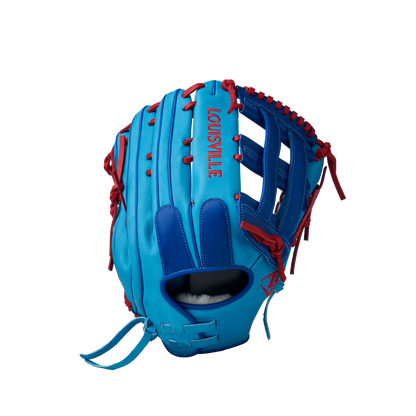 2025 Super Z Slowpitch Fielding Glove - Blue-Royal (8919447208175)