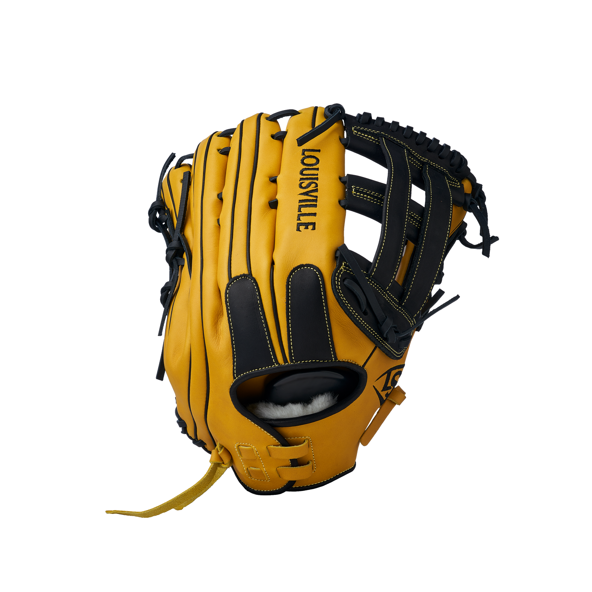 2025 Super Z Slowpitch Fielding Glove - Yellow-Black (8919443701999)