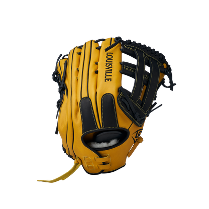 2025 Super Z Slowpitch Fielding Glove - Yellow-Black (8919443701999)
