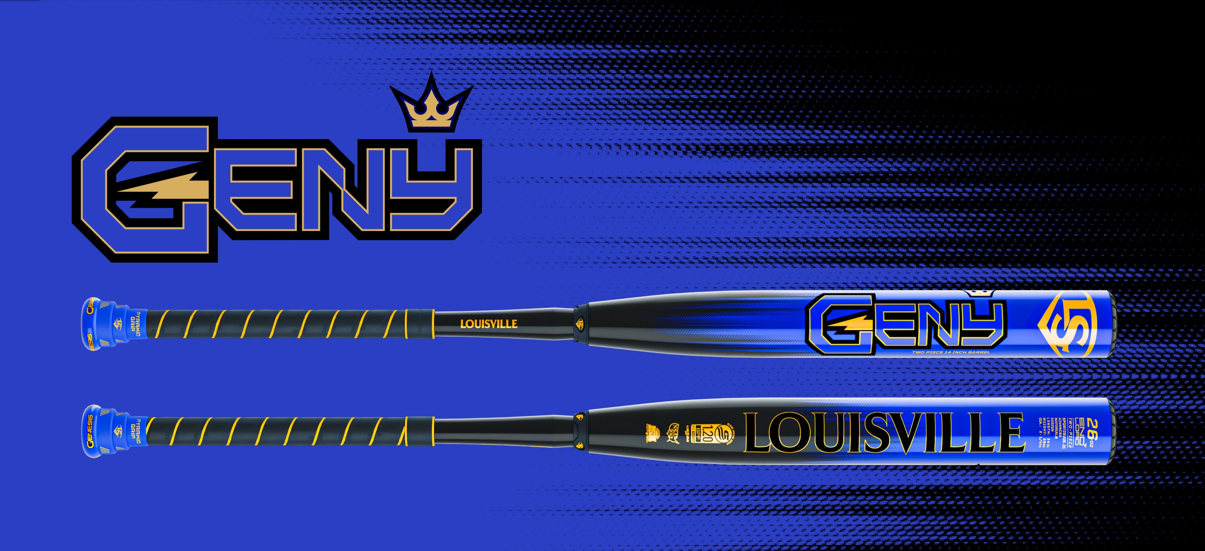 Louisville Slugger 2026 Genesis (Royal Geny Collection) 14 Inch 2PC En ...