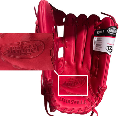 Super Z Stealth Series Slowpitch Fielding Glove 23 - Red (Final Sale) (8075854086383)